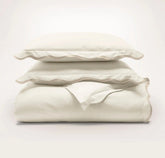 Signature Embellished Duvet Set - Cream/Sand Curved Edge