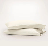 Signature Embellished Pillowcase Set - Cream/Sand Curved Edge