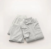 Soft Knit Long Sleeve & Pants Pajama Set - Mist