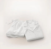 Signature Short Sleeve & Shorts Pajama Set - White