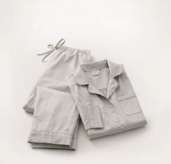 Signature Long Sleeve & Pants Pajama Set - Pewter