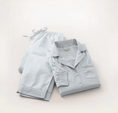 Signature Long Sleeve & Pants Pajama Set - Sky