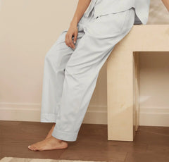 Signature Short Sleeve & Pants Pajama Set - Sky