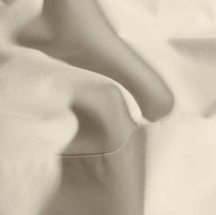 Percale Hemmed Fabric Swatch - Natural