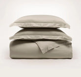 Signature Hemmed Duvet Set - Oak