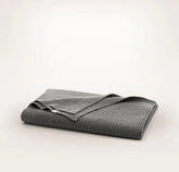 Ribbed Knit Baby Blanket - Heathered Stone