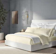 Reserve Embellished Duvet Set - Ivory Lattice Jacquard