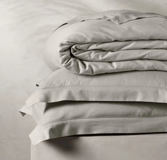 Reserve Embellished Duvet Set - Pewter Lattice Jacquard