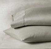 Reserve Embellished Pillowcase Set - Pewter Lattice Jacquard