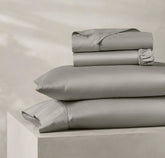 Reserve Embellished Sheet Set - Pewter Lattice Jacquard