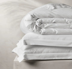 Reserve Embellished Duvet Set - White Lattice Jacquard