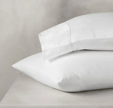 Reserve Embellished Pillowcase Set - White Lattice Jacquard
