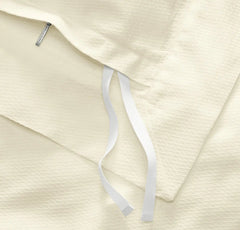 Reserve Embellished Duvet Set - Ivory Lattice Jacquard