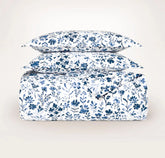 Signature Hemmed Duvet Set - Navy Botanical