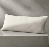 Alpaca Pin Check Pillow Cover - Ivory/Pewter