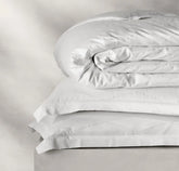 Reserve Embellished Duvet Set - White/White Embroidered Lattice