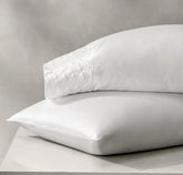 Reserve Embellished Pillowcase Set - White/White Embroidered Lattice