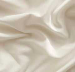 Percale Hemmed Fitted Sheet - Cream