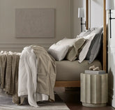 Percale Hemmed Sheet Set - Oak