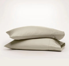 Percale Hemmed Pillowcase Set - Oak