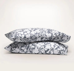 Signature Hemmed Pillowcase Set - Mineral Floral Silhouette