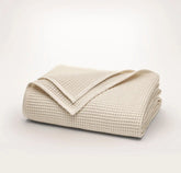 Waffle Bed Blanket - Natural