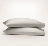 Percale Hemmed Pillowcase Set - Pewter