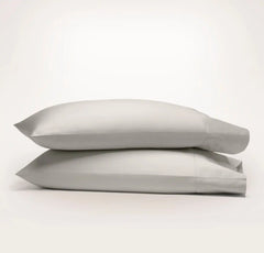 Percale Hemmed Pillowcase Set - Pewter