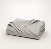 Waffle Bed Blanket - Pewter