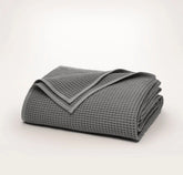 Waffle Bed Blanket - Stone