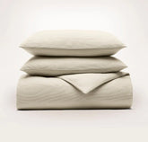 Ottoman Rib Duvet Set - Sand