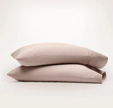 Percale Hemmed Pillowcase Set - Dusty Rose