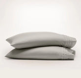 Signature Embellished Pillowcase Set - Pewter/White Triple Framed