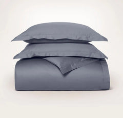 Signature Hemmed Duvet Set - Mineral