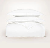 Signature Embellished Duvet Set - White/White Embroidered