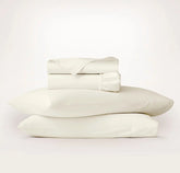 Signature Embellished Sheet Set - Cream/Cream Piped Edge