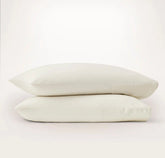 Signature Embellished Pillowcase Set - Cream/Cream Piped Edge