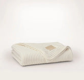 Sunday Knit Throw Blanket - Cream