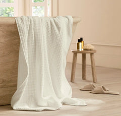Turkish Waffle Bath Sheet - Cream