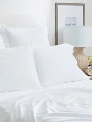 Signature Hemmed Flat Sheet - White