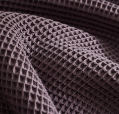 Waffle Bed Blanket - Deep Plum