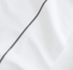 Signature Embellished Sheet Set - White/Stone Embroidered