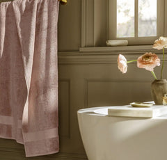 Plush Bath Sheet - Dusty Rose