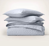 Relaxed Seersucker Duvet Set - Hydrangea
