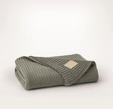 Sunday Knit Throw Blanket - Juniper/Sageleaf