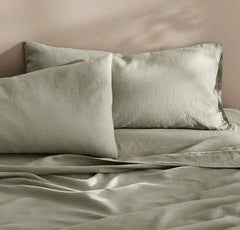 Linen Pillowcase Set - Sageleaf