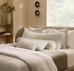 Threadmark Pillow Cover (Lumbar) - Soft White/Melange Shore
