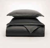 Percale Hemmed Duvet Set - Night