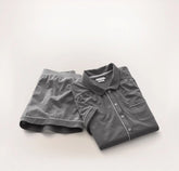 Soft Knit Short Sleeve & Shorts Pajama Set - Night