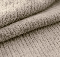 Turkish Ribbed Hand Towels (Pair) - Oak